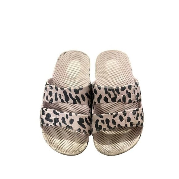 FREEDOM MOSES Girls Sandals Animal Print 24/45 Leopard Slip On - Picture 1 of 6